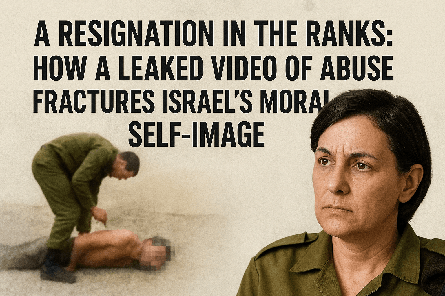 A Resignation in the Ranks: How a Leaked Video of Abuse Fractures Israel's Moral Self-Image 