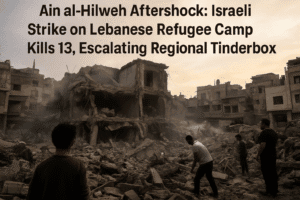 Ain al-Hilweh Aftershock: Israeli Strike on Lebanese Refugee Camp Kills 13, Escalating Regional Tinderbox 