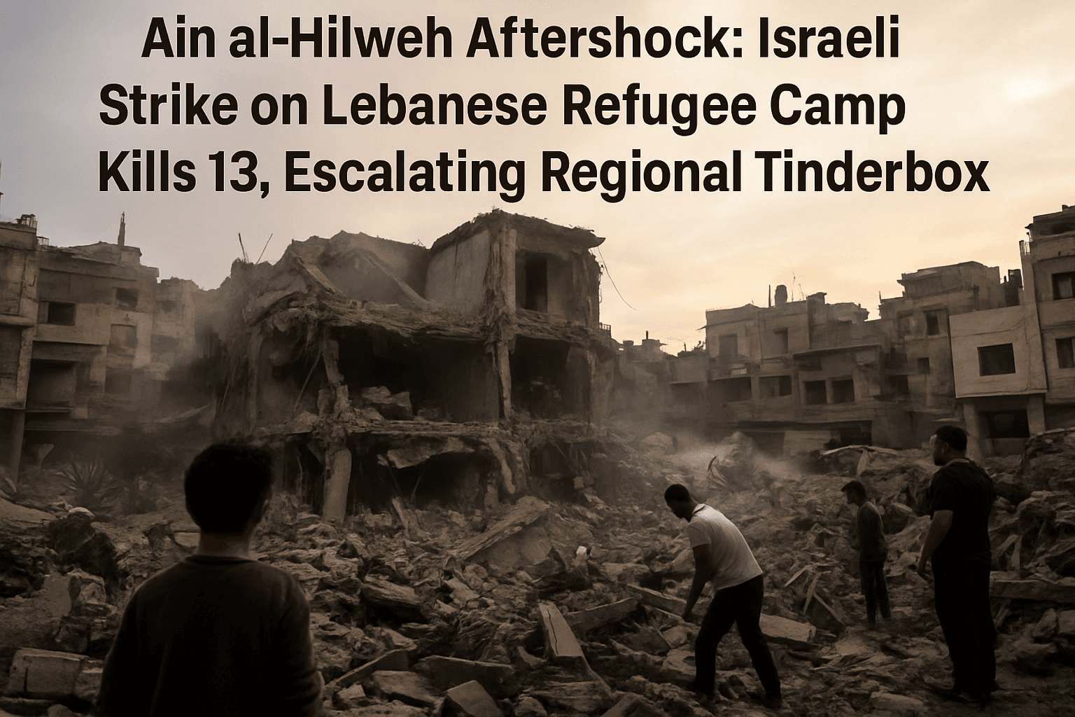 Ain al-Hilweh Aftershock: Israeli Strike on Lebanese Refugee Camp Kills 13, Escalating Regional Tinderbox 