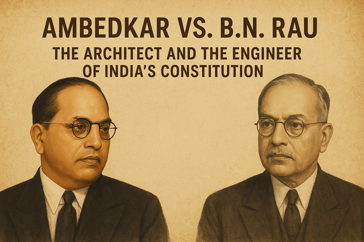 Ambedkar vs. B.N. Rau: The Architect and the Engineer of India's Constitution 