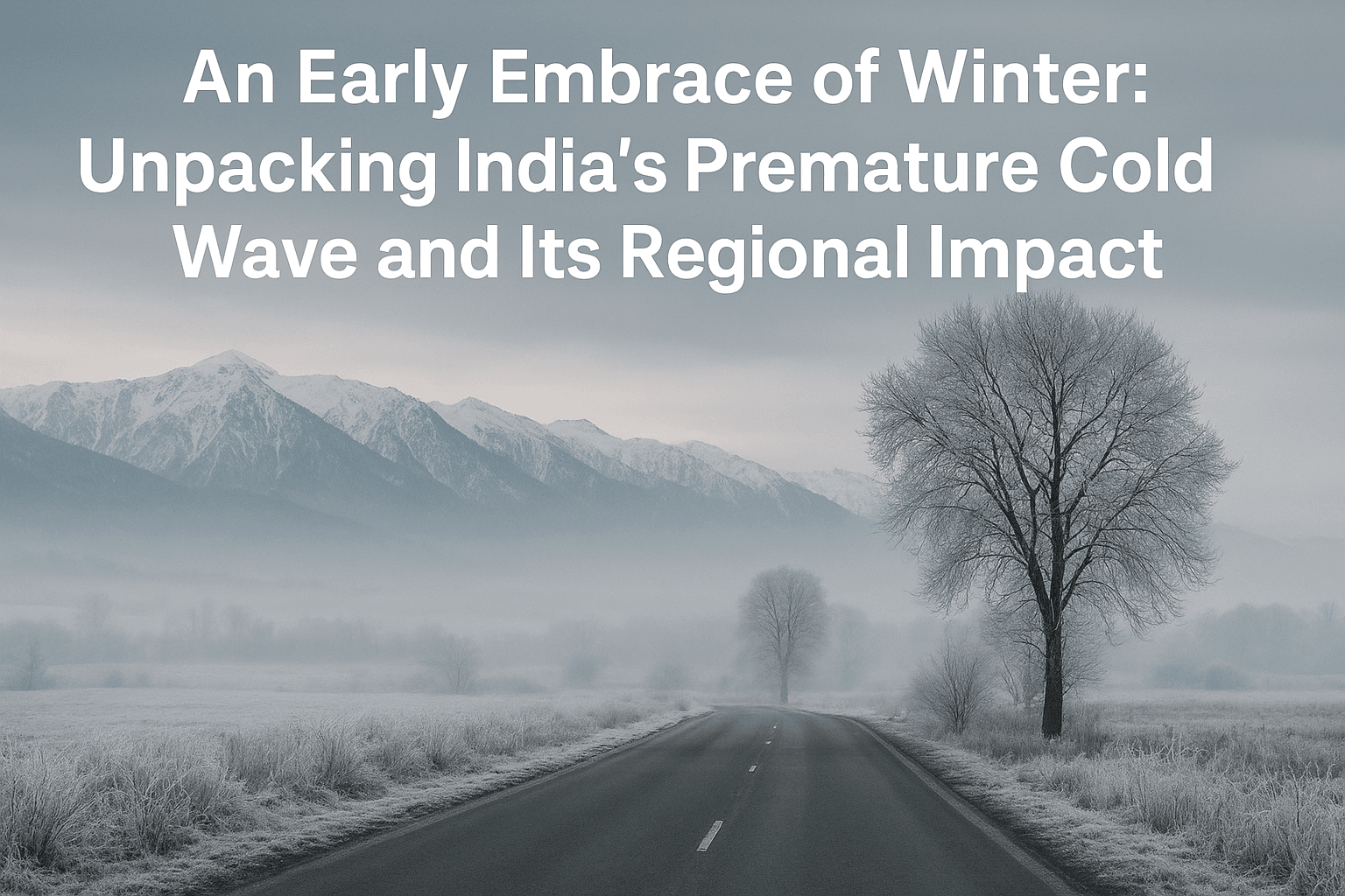 An Early Embrace of Winter: Unpacking India's Premature Cold Wave and Its Regional Impact 
