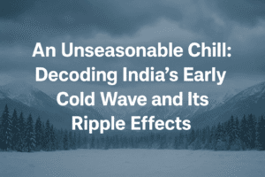 An Unseasonable Chill: Decoding India's Early Cold Wave and Its Ripple Effects 