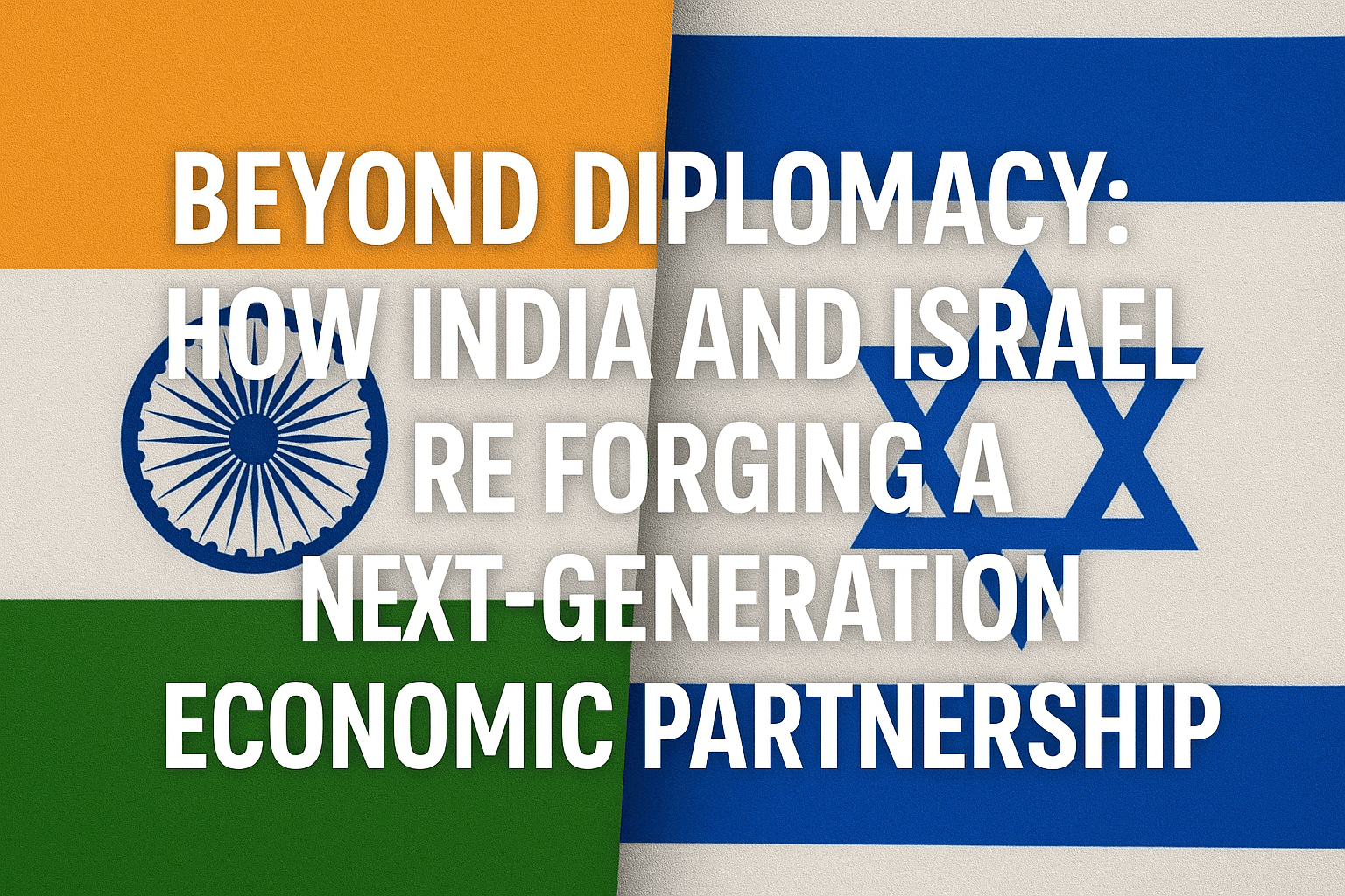 Beyond Diplomacy: How India and Israel Are Forging a Next-Generation Economic Partnership 
