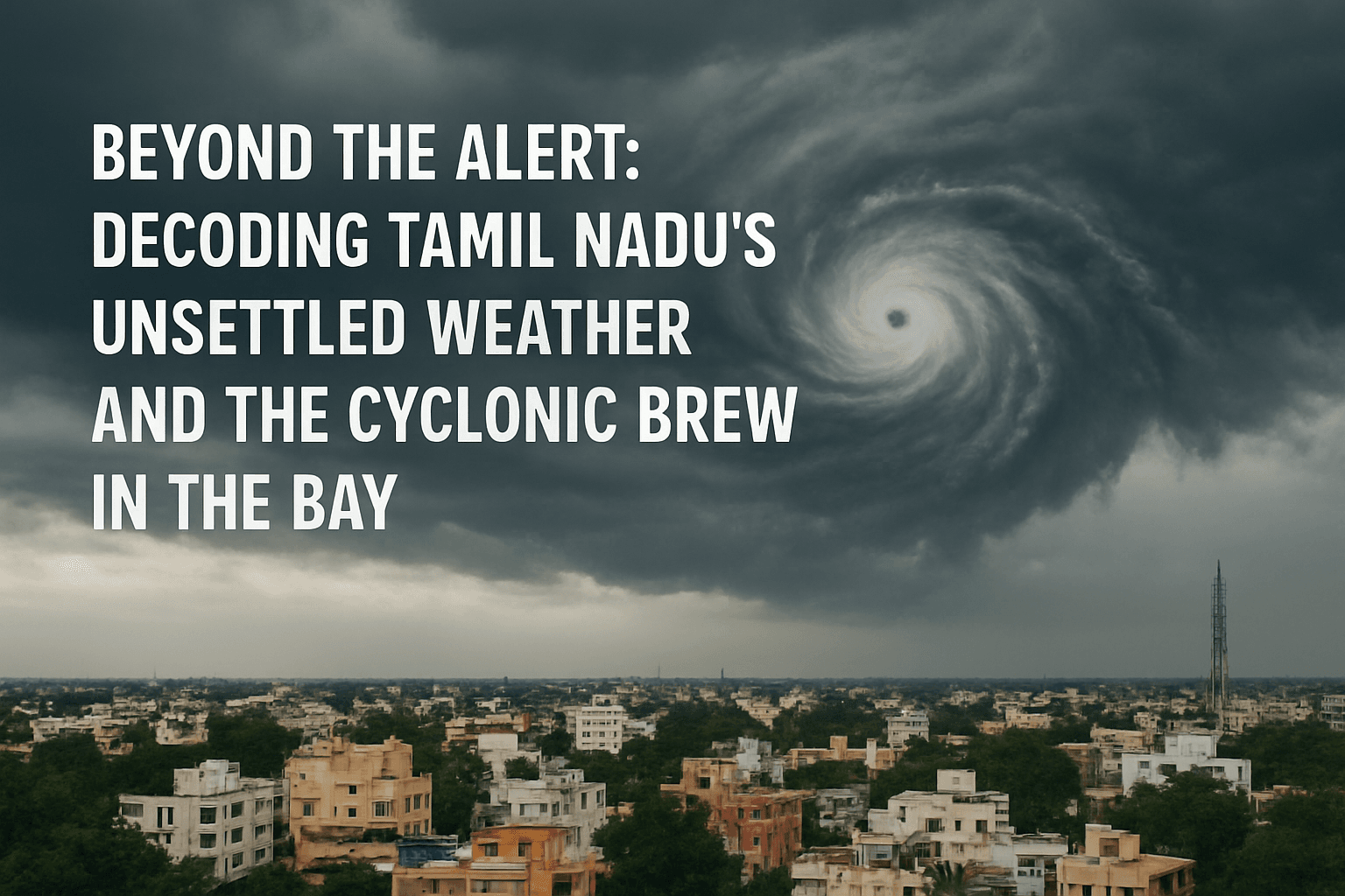 Beyond the Alert: Decoding Tamil Nadu’s Unsettled Weather and the Cyclonic Brew in the Bay 