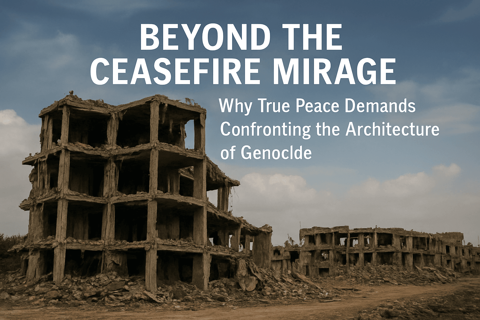 Beyond the Ceasefire Mirage: Why True Peace Demands Confronting the Architecture of Genocide 