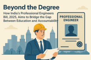 Beyond the Degree: How India's Professional Engineers Bill, 2025, Aims to Bridge the Gap Between Education and Accountability 