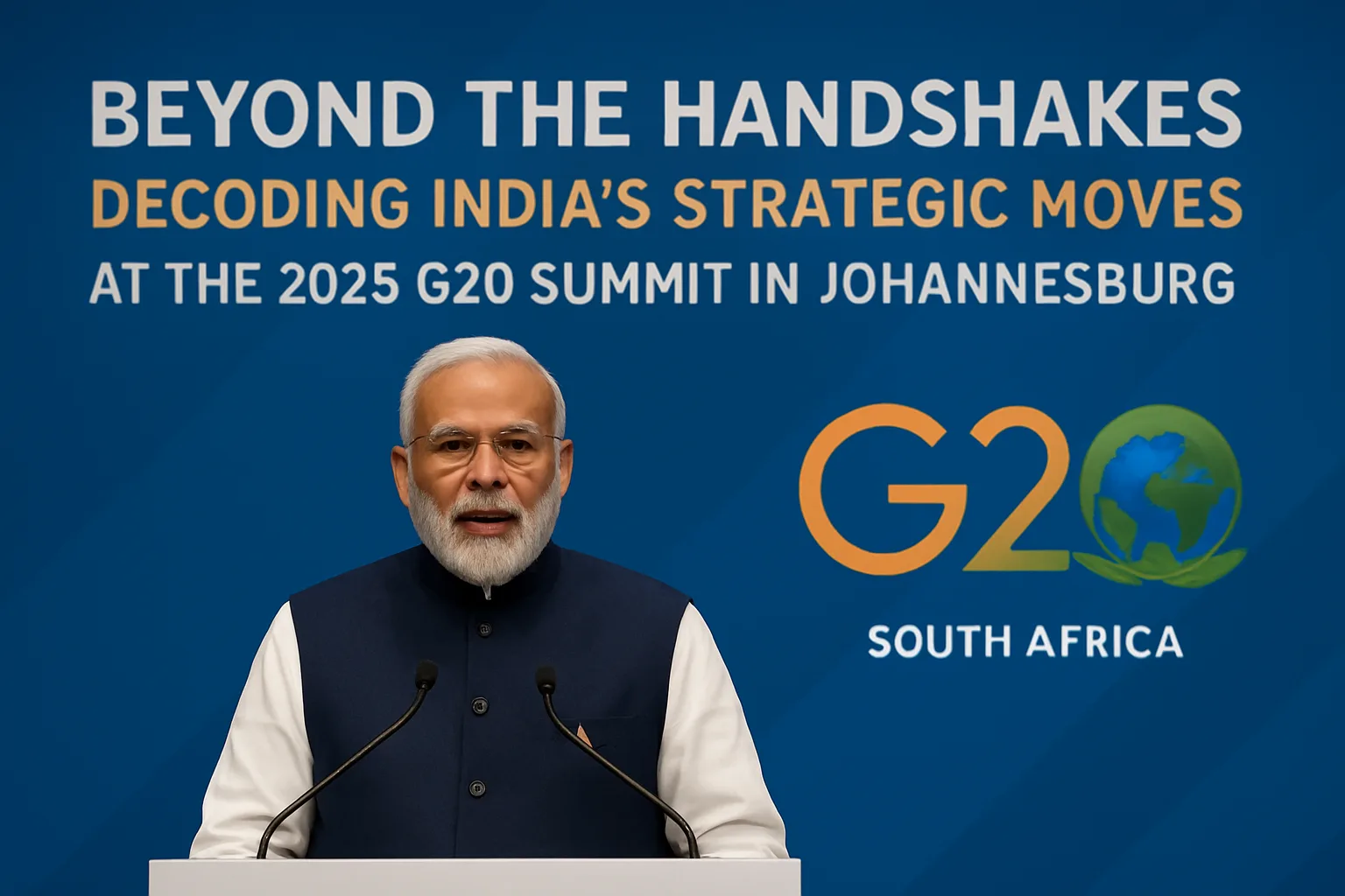 Beyond the Handshakes: Decoding India's Strategic Moves at the 2025 G20 Summit in Johannesburg 