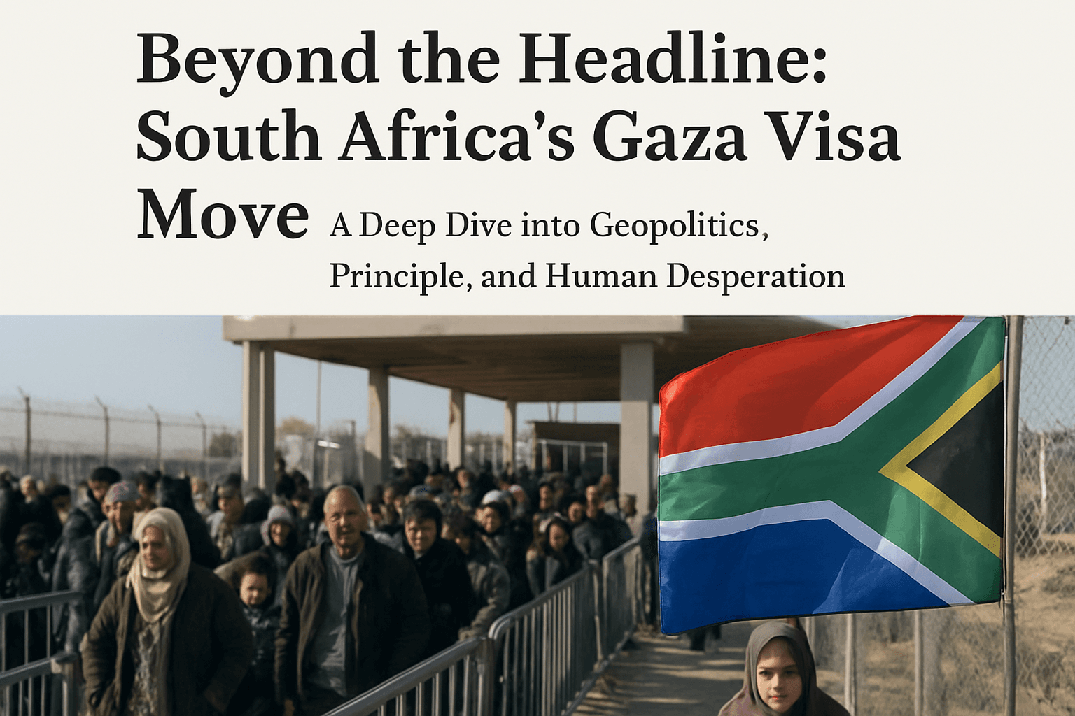 Beyond the Headline: South Africa's Gaza Visa Move—A Deep Dive into Geopolitics, Principle, and Human Desperation 