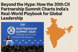 Beyond the Hype: How the 30th CII Partnership Summit Charts India's Real-World Playbook for Global Leadership 1 Beyond the Hype: How the 30th CII Partnership Summit Charts India's Real-World Playbook for Global Leadership