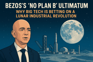 Bezos's "No Plan B" Ultimatum: Why Big Tech is Betting on a Lunar Industrial Revolution 1 Bezos's "No Plan B" Ultimatum: Why Big Tech is Betting on a Lunar Industrial Revolution