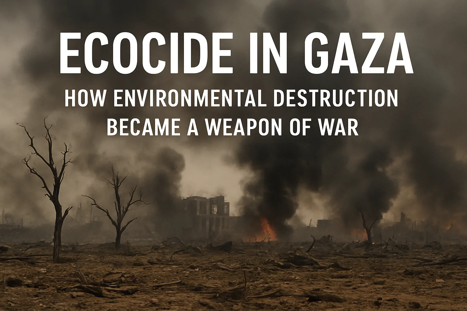 Ecocide in Gaza: How Environmental Destruction Became a Weapon of War 