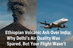 Ethiopian Volcanic Ash Over India: Why Delhi’s Air Quality Was Spared, But Your Flight Wasn’t 