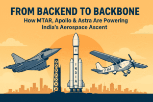 From Backend to Backbone: How MTAR, Apollo & Astra Are Powering India’s Aerospace Ascent 1 From Backend to Backbone: How MTAR, Apollo & Astra Are Powering India’s Aerospace Ascent