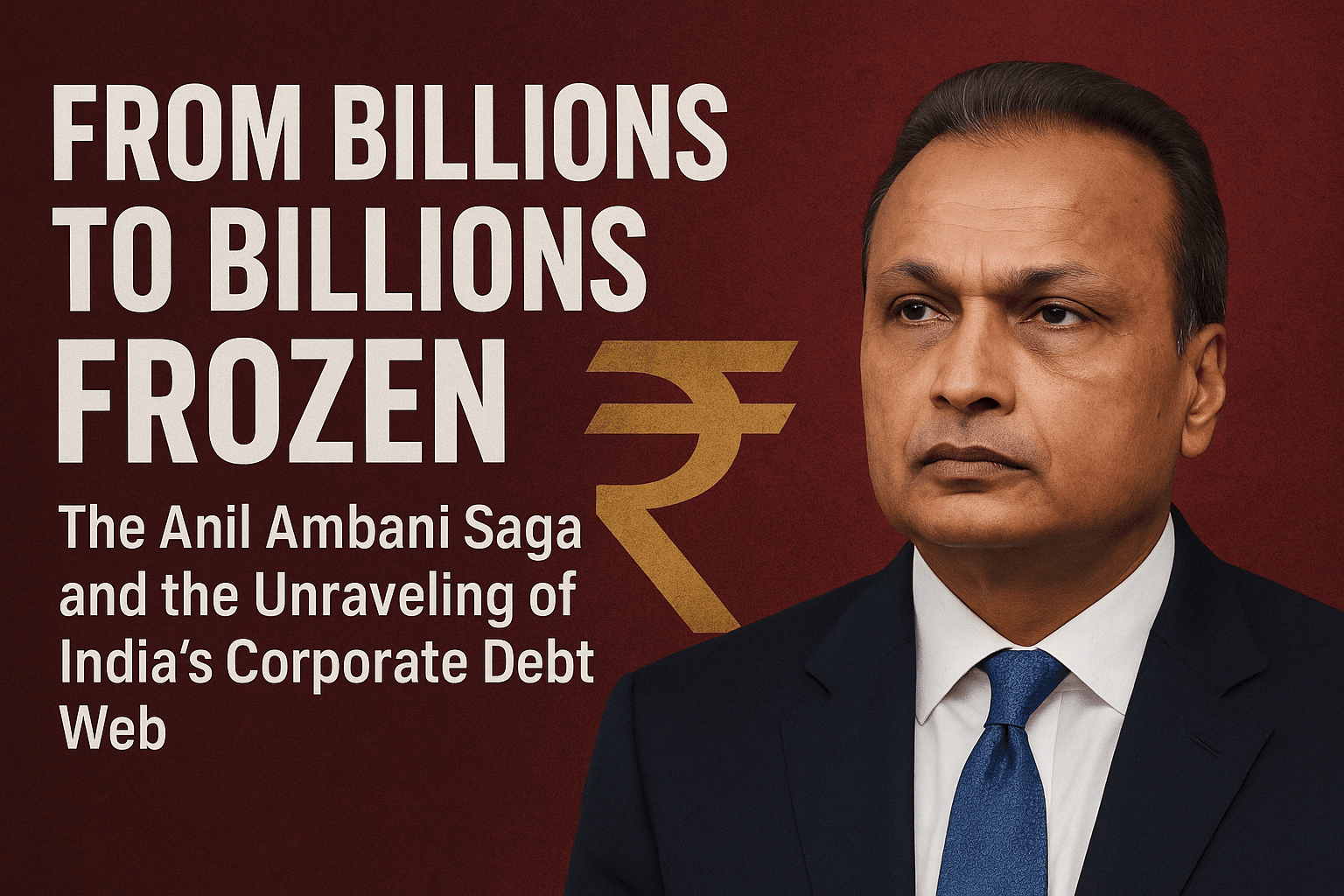 From Billions to Billions Frozen: The Anil Ambani Saga and the Unraveling of India's Corporate Debt Web 