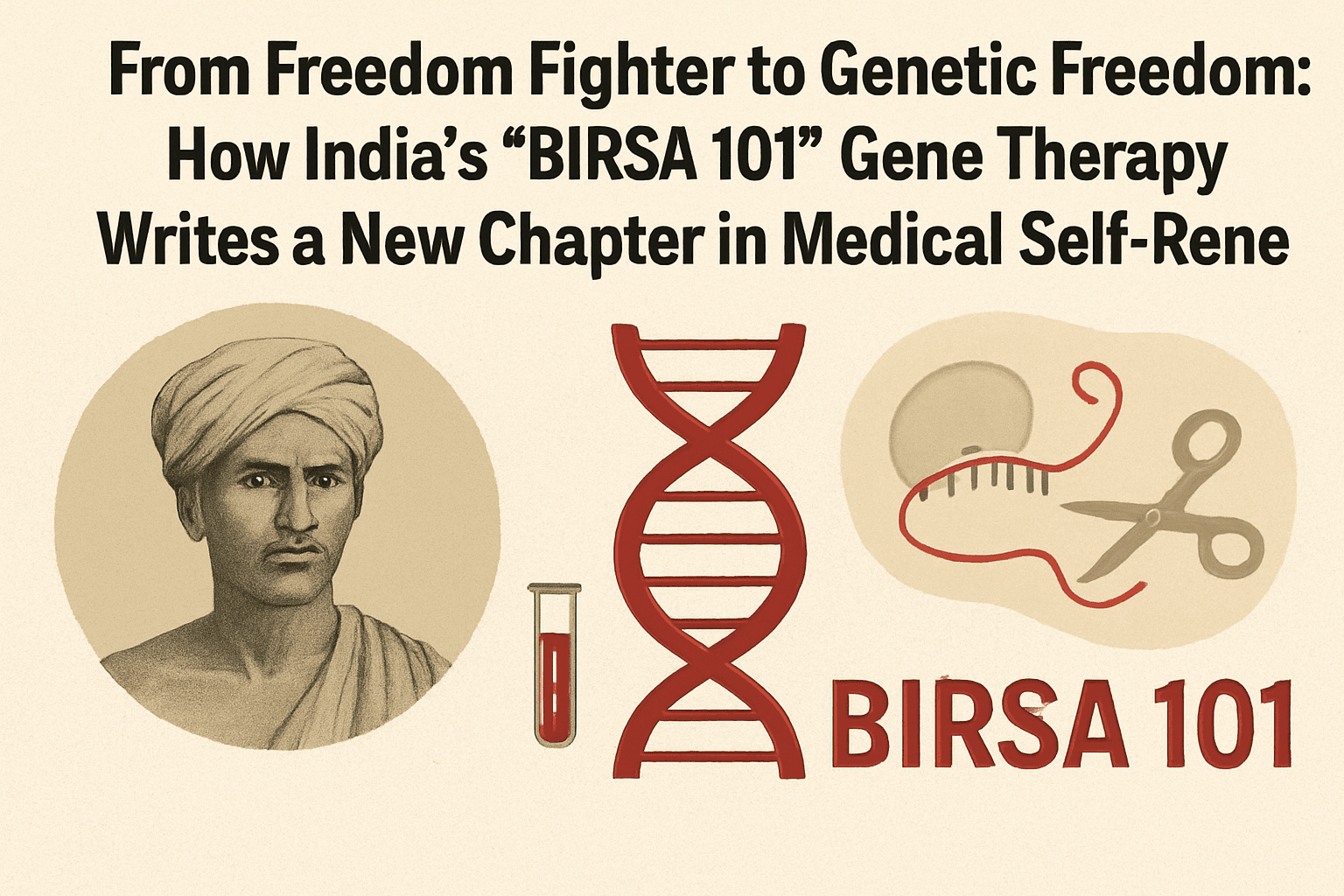From Freedom Fighter to Genetic Freedom: How India’s "BIRSA 101" Gene Therapy Writes a New Chapter in Medical Self-Reliance 