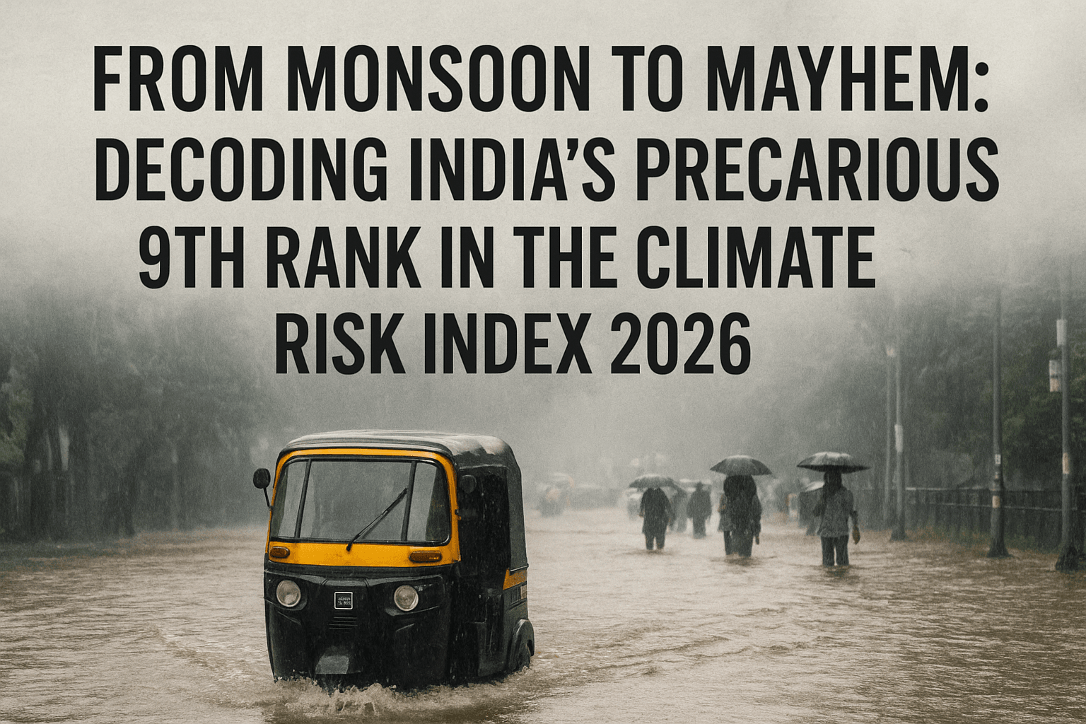 From Monsoon to Mayhem: Decoding India’s Precarious 9th Rank in the Climate Risk Index 2026 