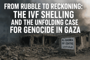 From Rubble to Reckoning: The IVF Shelling and the Unfolding Case for Genocide in Gaza 1 From Rubble to Reckoning: The IVF Shelling and the Unfolding Case for Genocide in Gaza