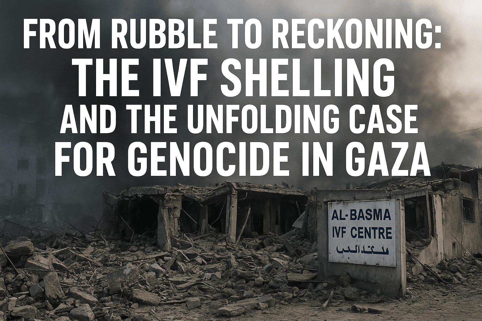 From Rubble to Reckoning: The IVF Shelling and the Unfolding Case for Genocide in Gaza 
