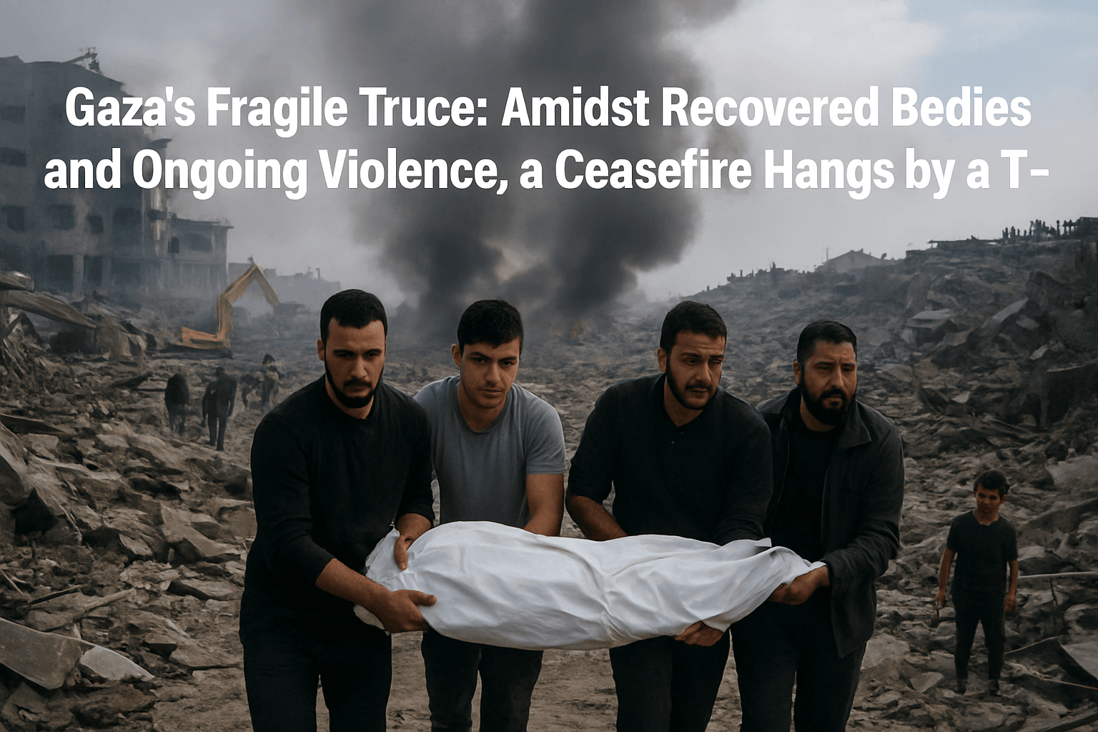 Gaza’s Fragile Truce: Amidst Recovered Bodies and Ongoing Violence, a Ceasefire Hangs by a Thread 