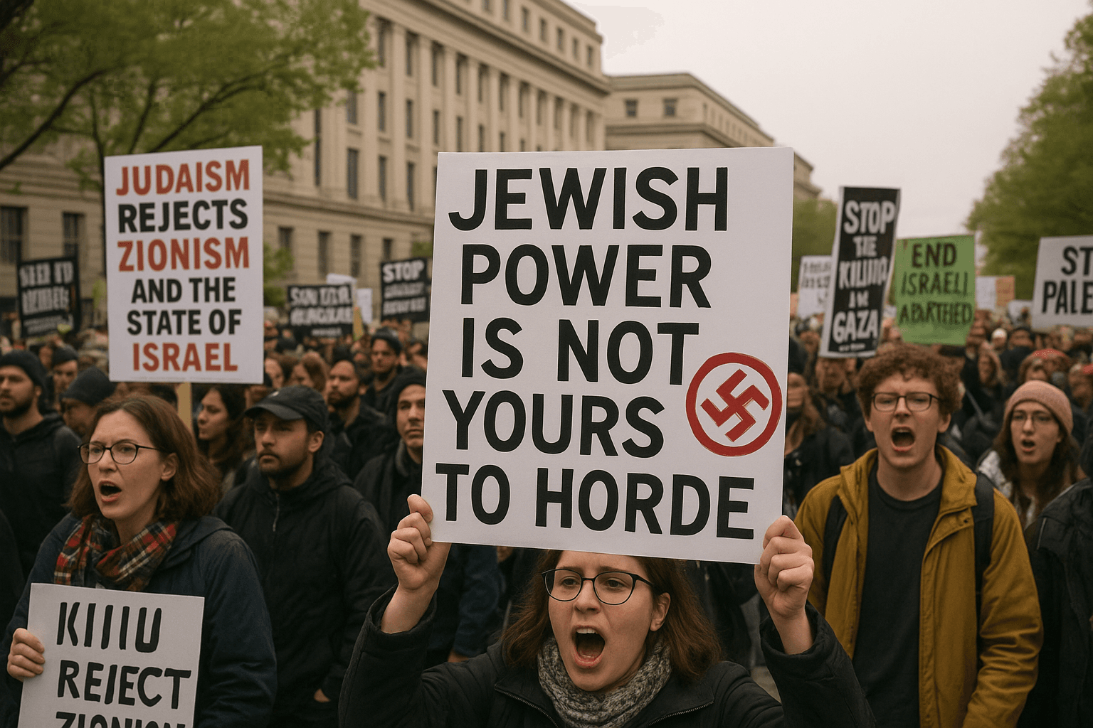 How a D.C. Protest Invoked a Centuries-Old Antisemitic Myth 