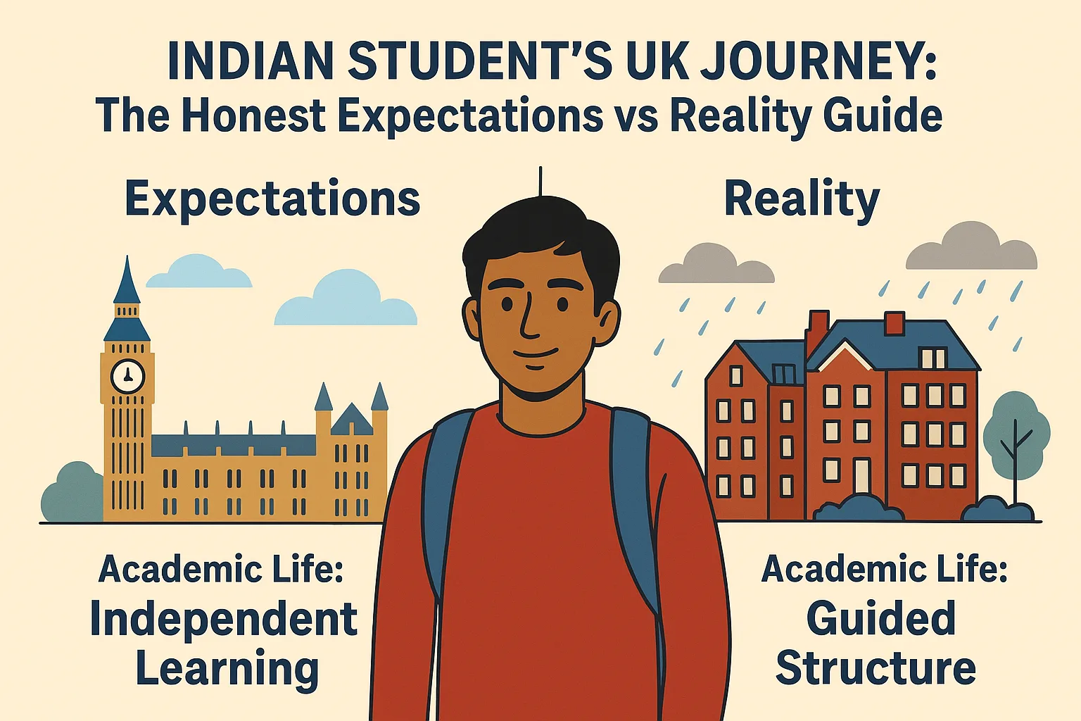 Indian Student’s UK Journey: The Honest Expectations vs Reality Guide 