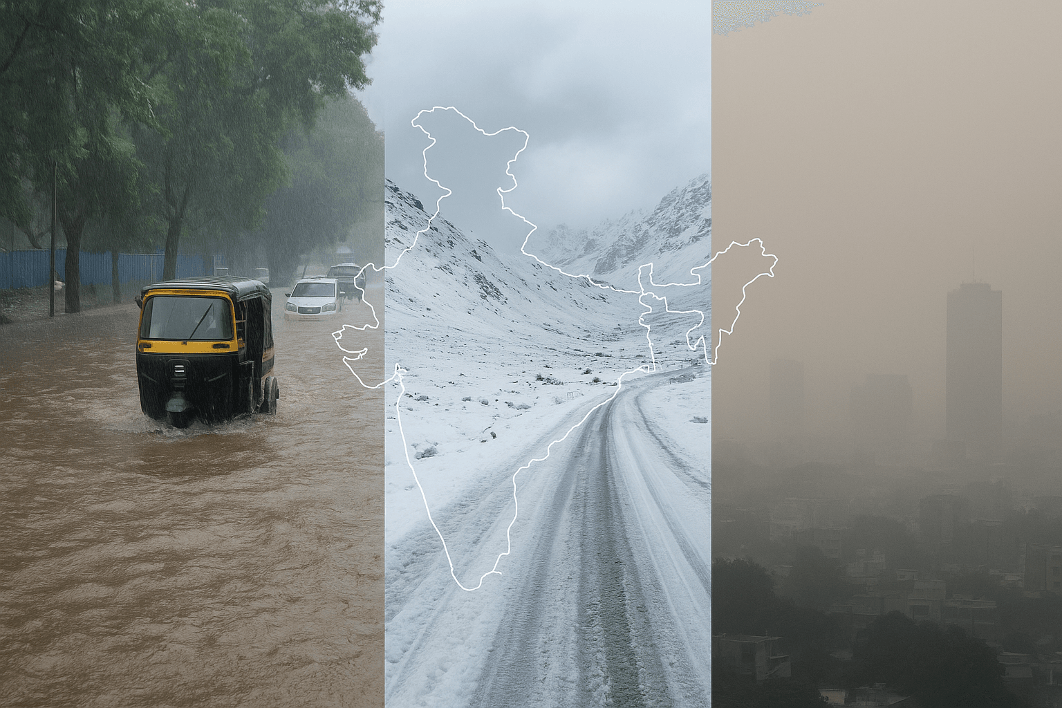 India's Climate Crucible: Decoding the Triple Threat of Southern Deluge, Northern Freeze, and Toxic Air 