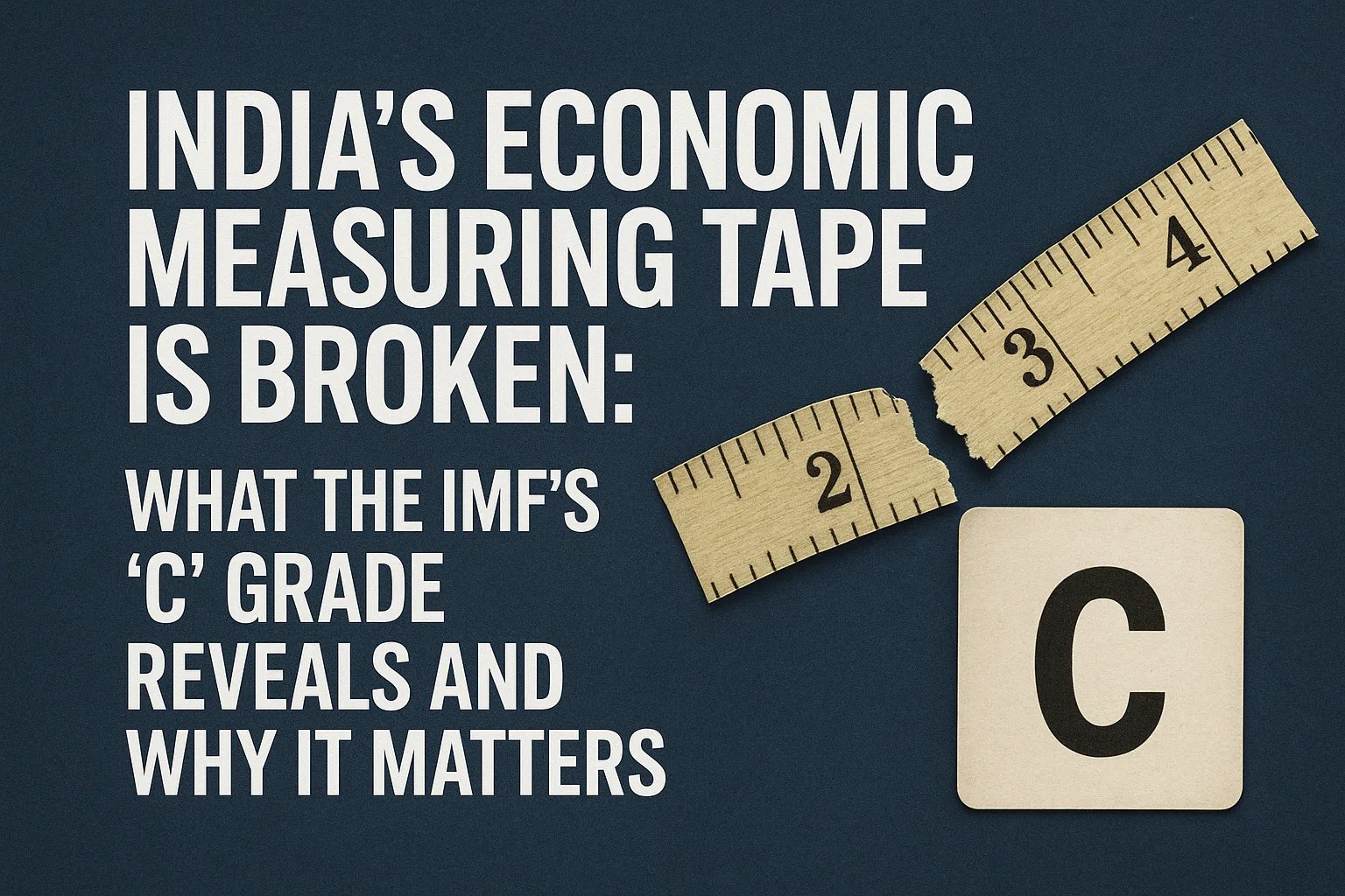 India's Economic Measuring Tape is Broken: What the IMF's 'C' Grade Reveals and Why It Matters 