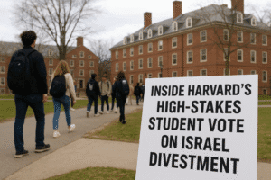 Inside Harvard’s High-Stakes Student Vote on Israel Divestment