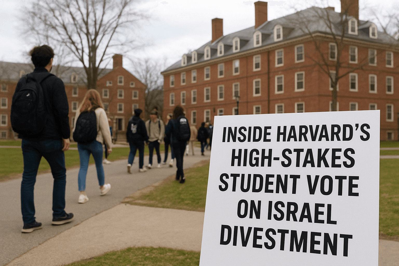 Inside Harvard’s High-Stakes Student Vote on Israel Divestment