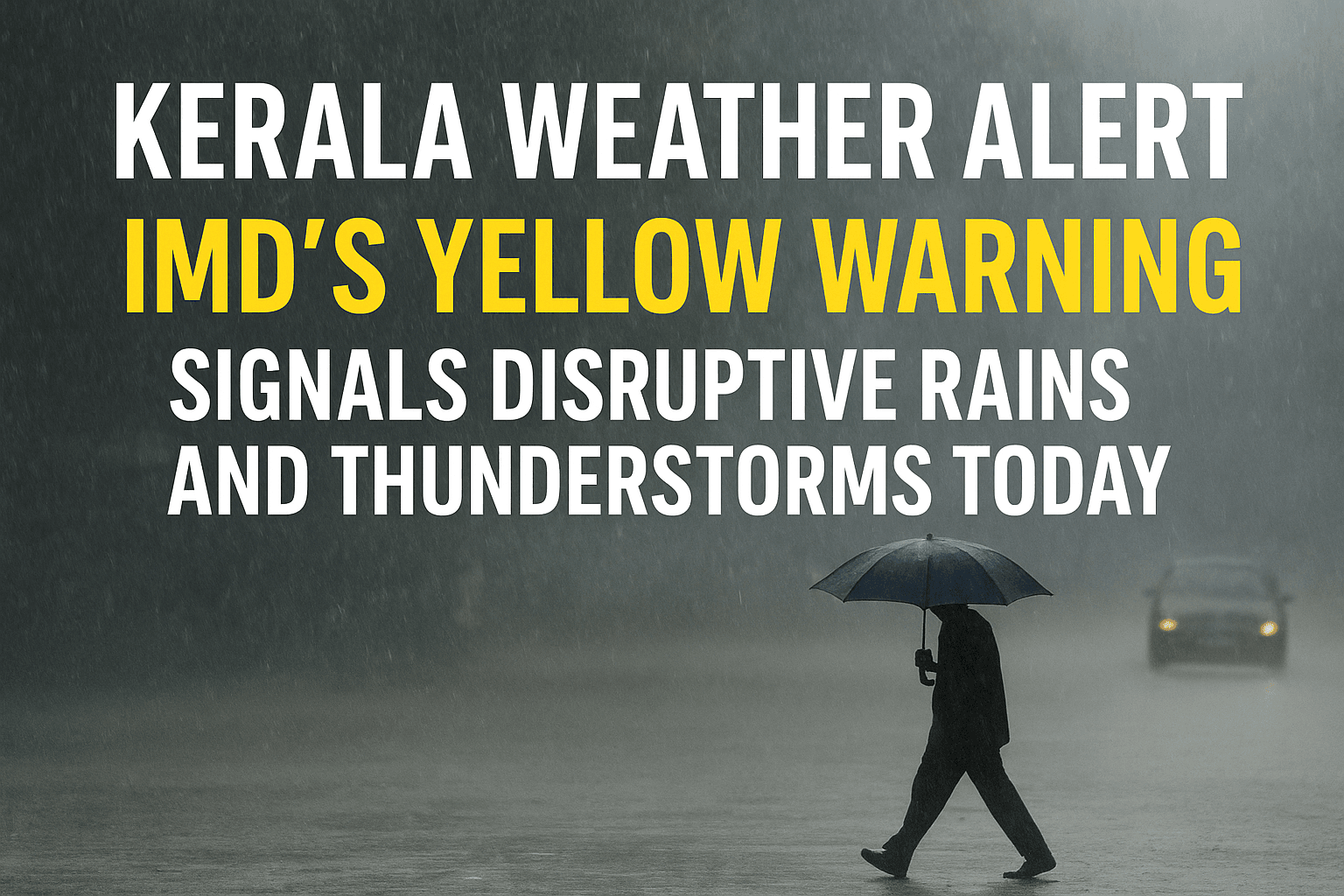 Kerala Weather Alert: IMD's Yellow Warning Signals Disruptive Rains and Thunderstorms Today 