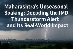 Maharashtra's Unseasonal Soaking: Decoding the IMD's Thunderstorm Alert and Its Real-World Impact 