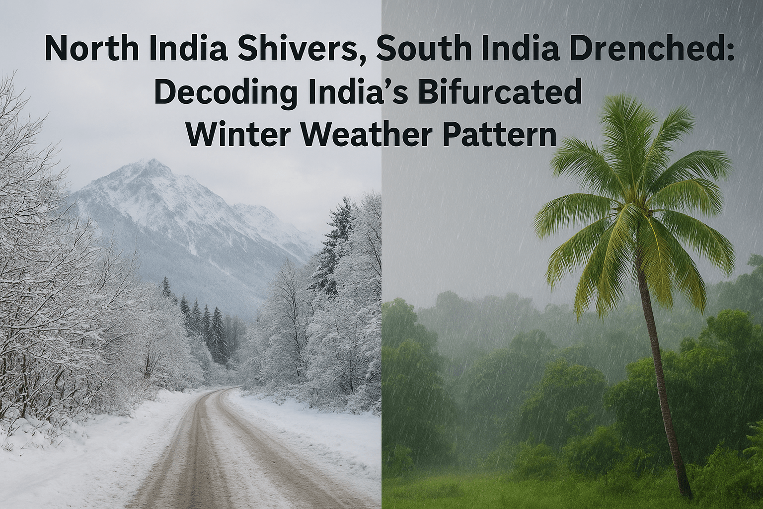 North India Shivers, South India Drenched: Decoding India's Bifurcated Winter Weather Pattern 