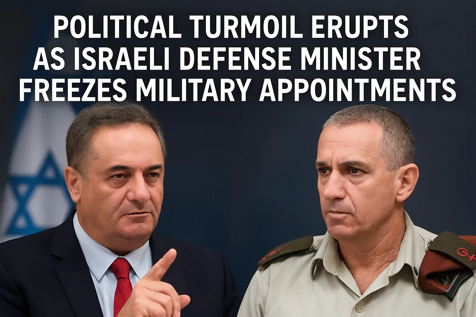Political Turmoil Erupts as Israeli Defense Minister Freezes Military Appointments