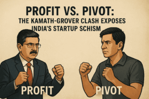 Profit vs. Pivot: The Kamath-Grover Clash Exposes India's Startup Schism 1 Profit vs. Pivot: The Kamath-Grover Clash Exposes India's Startup Schism