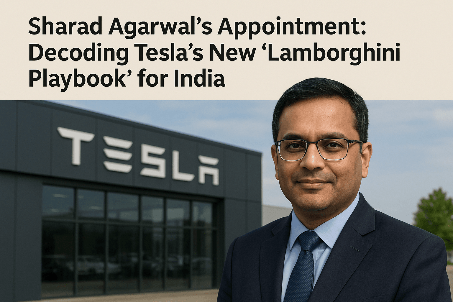Sharad Agarwal's Appointment: Decoding Tesla's New "Lamborghini Playbook" for India 