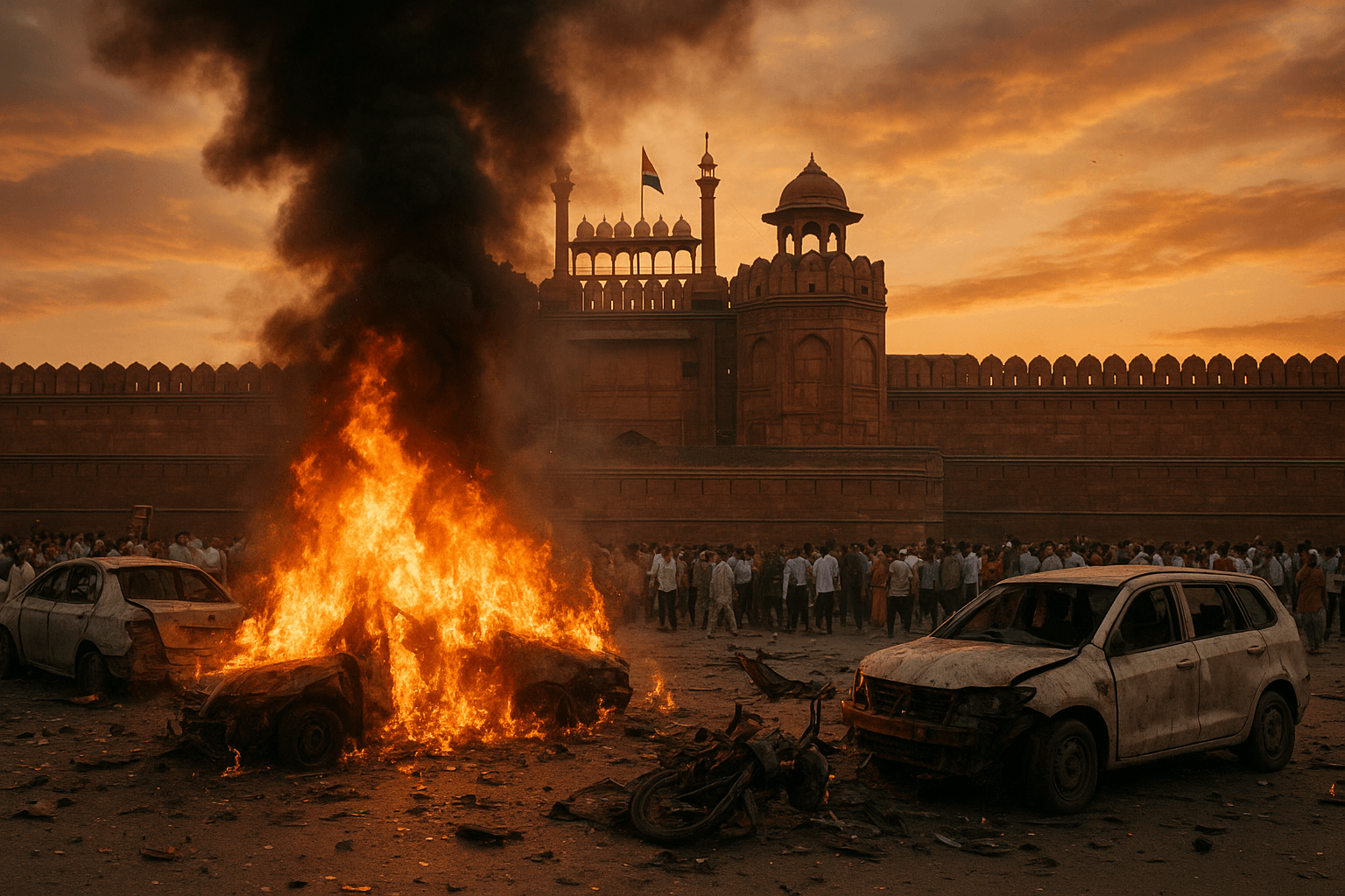 Shattered Evening: In the Shadow of the Red Fort, a City’s Illusion of Safety Explodes 