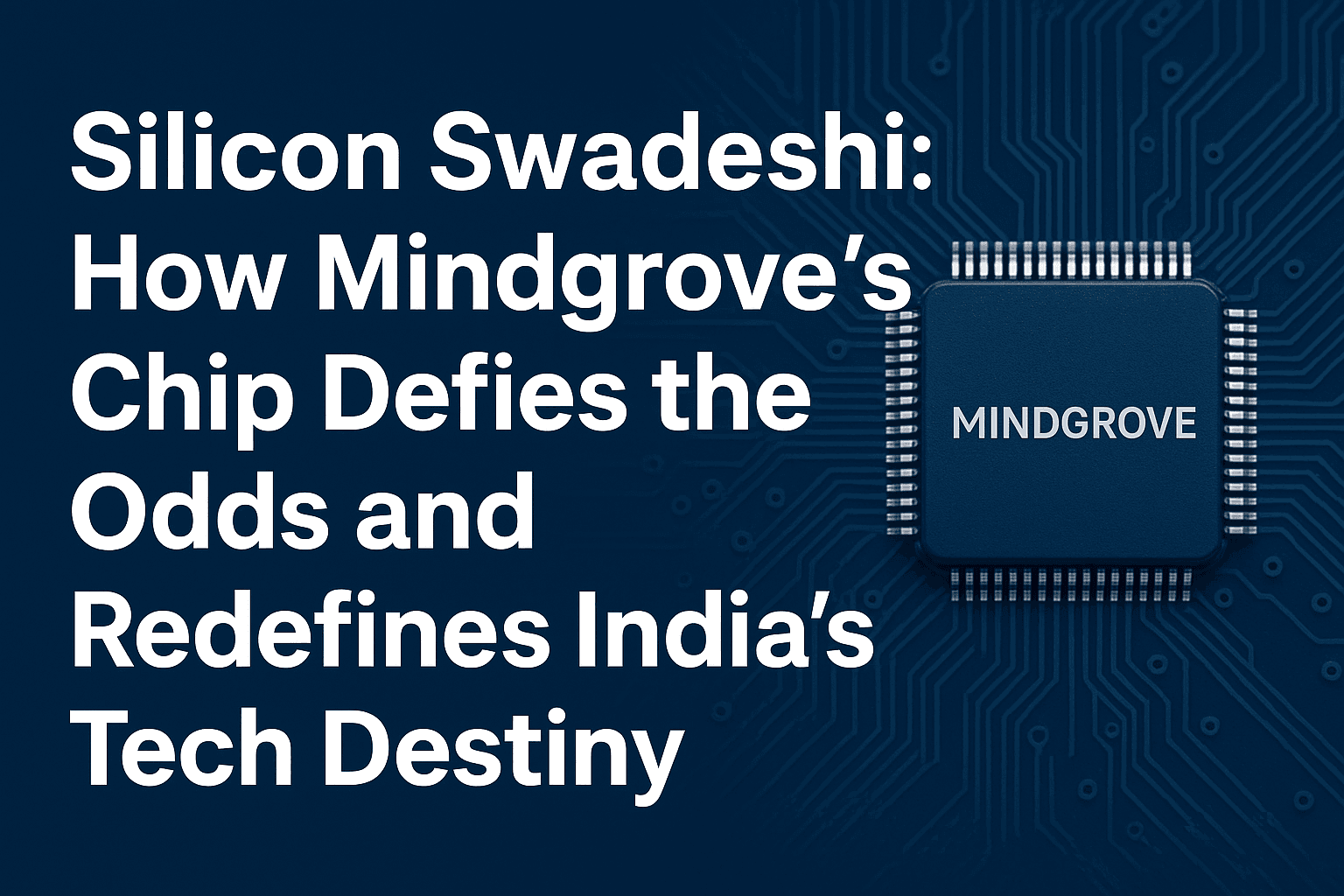 Silicon Swadeshi: How Mindgrove’s Chip Defies the Odds and Redefines India’s Tech Destiny 
