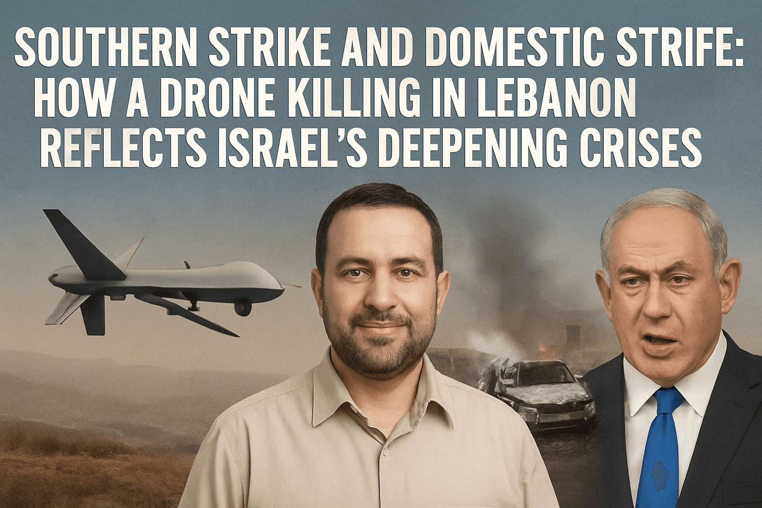 Southern Strike and Domestic Strife: How a Drone Killing in Lebanon Reflects Israel's Deepening Crises 