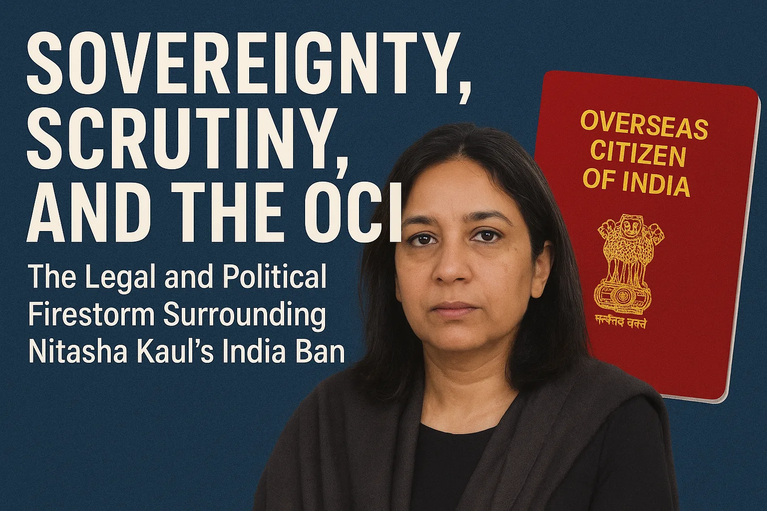 Sovereignty, Scrutiny, and the OCI: The Legal and Political Firestorm Surrounding Nitasha Kaul's India Ban 