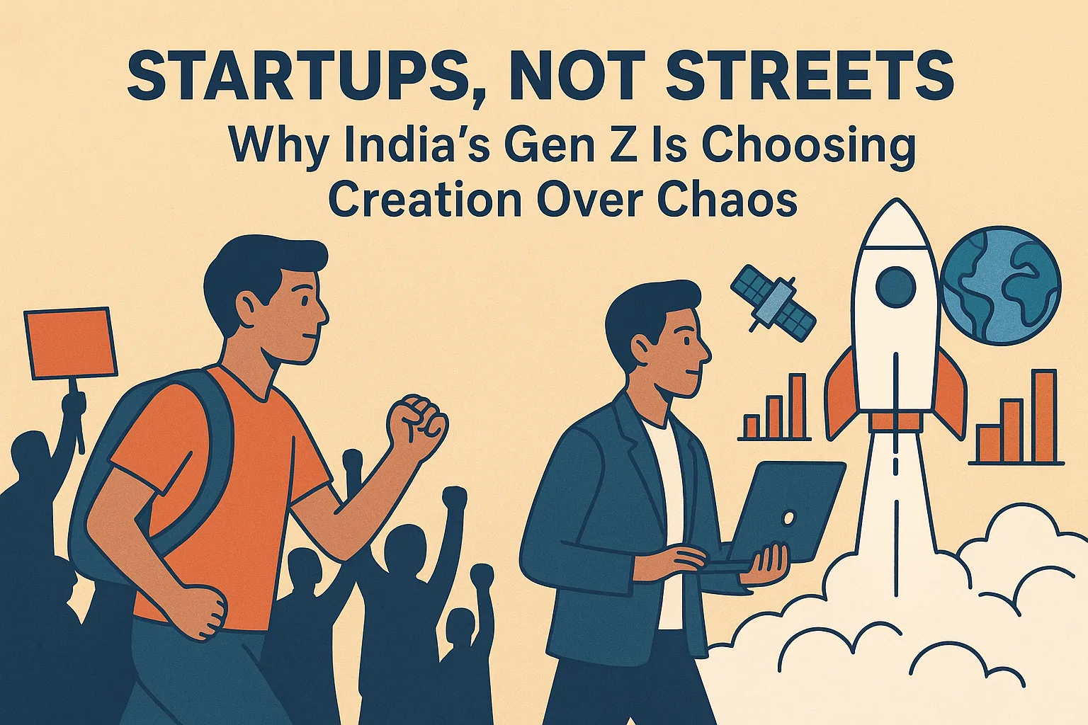 Startups, Not Streets: Why India's Gen Z Is Choosing Creation Over Chaos 
