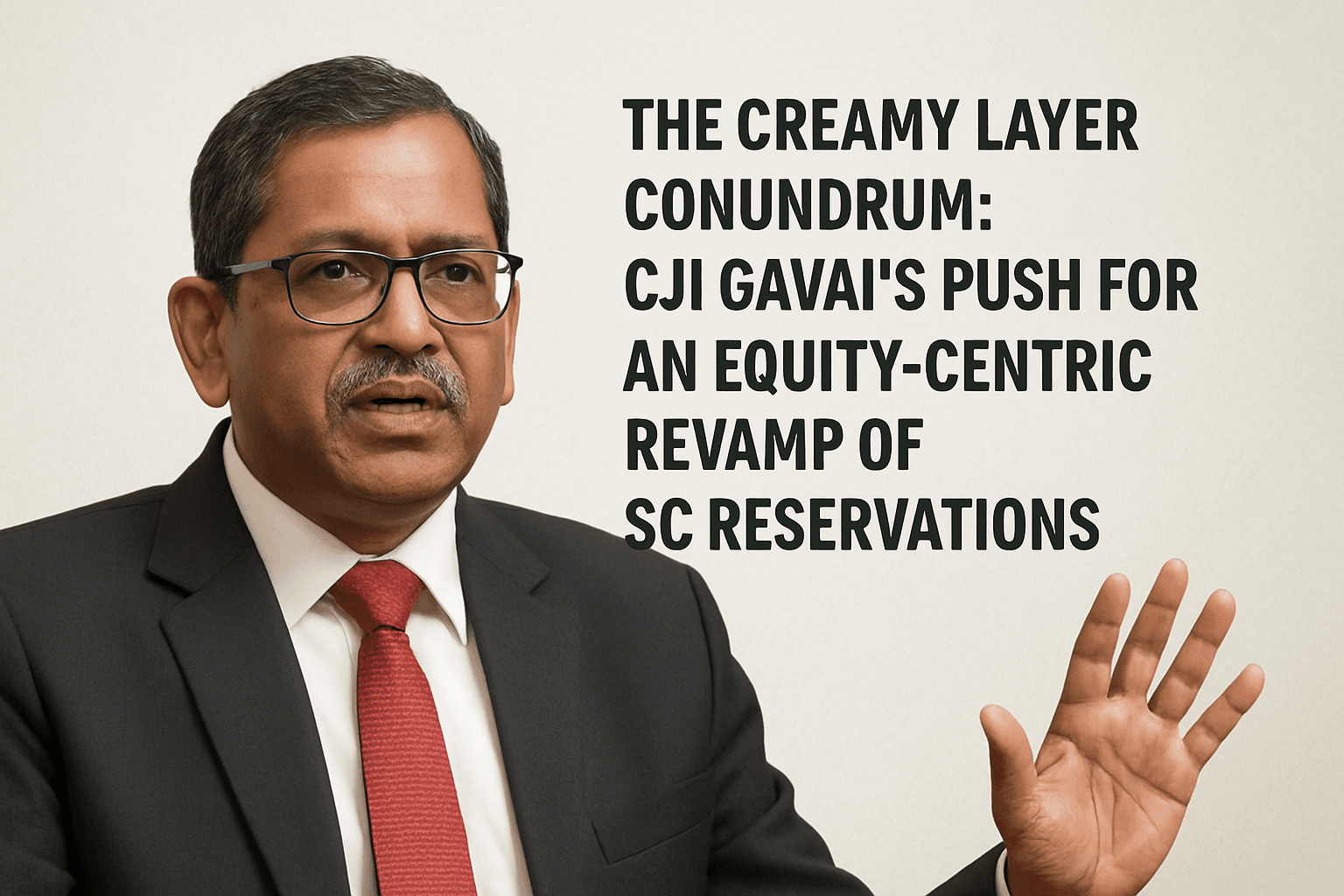 The Creamy Layer Conundrum: CJI Gavai’s Push for an Equity-Centric Revamp of SC Reservations 