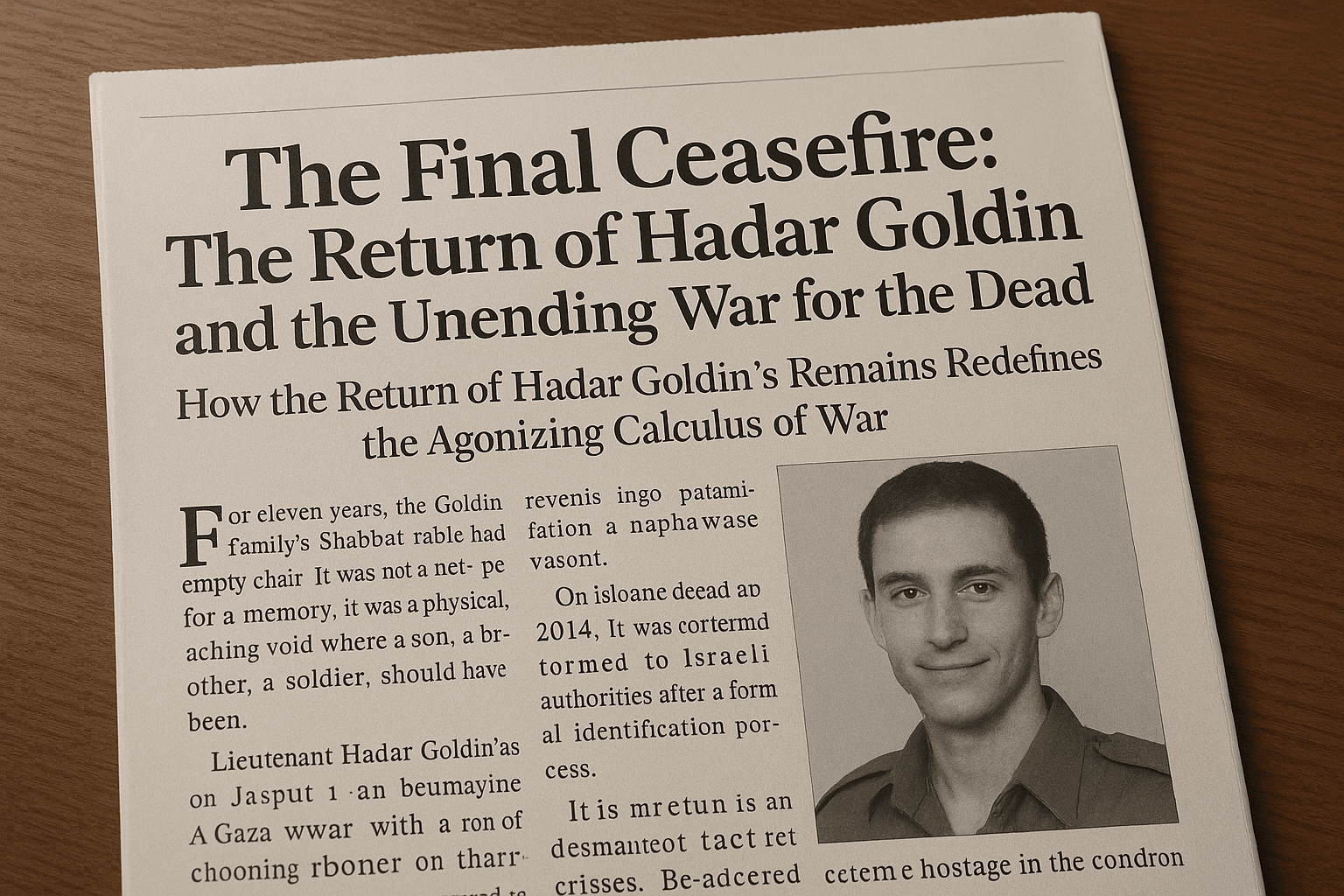 The Final Ceasefire: The Return of Hadar Goldin and the Unending War for the Dead 