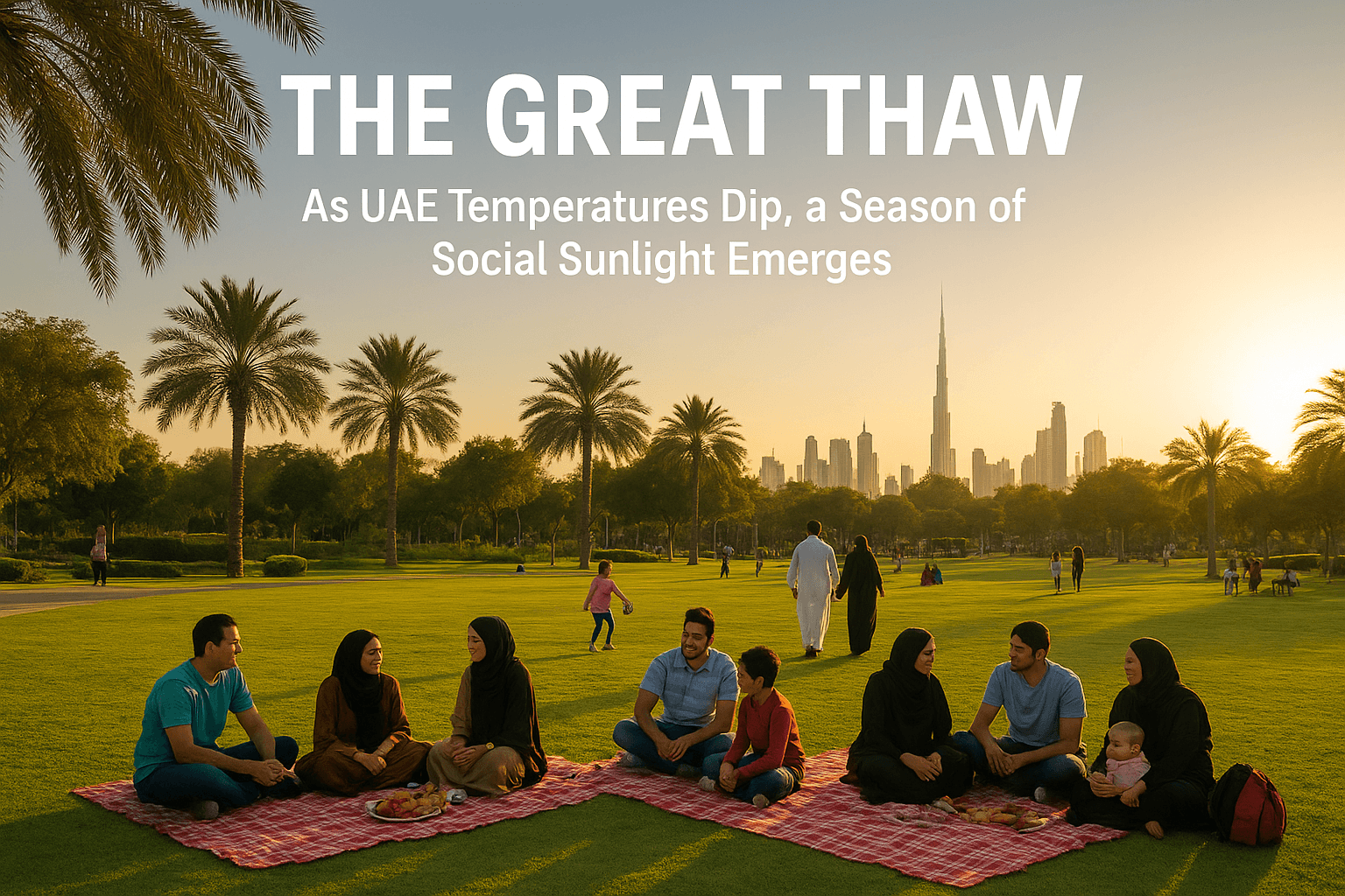 The Great Thaw: As UAE Temperatures Dip, a Season of Social Sunlight Emerges 