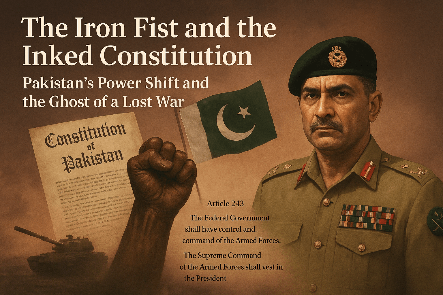 The Iron Fist and the Inked Constitution: Pakistan’s Power Shift and the Ghost of a Lost War 