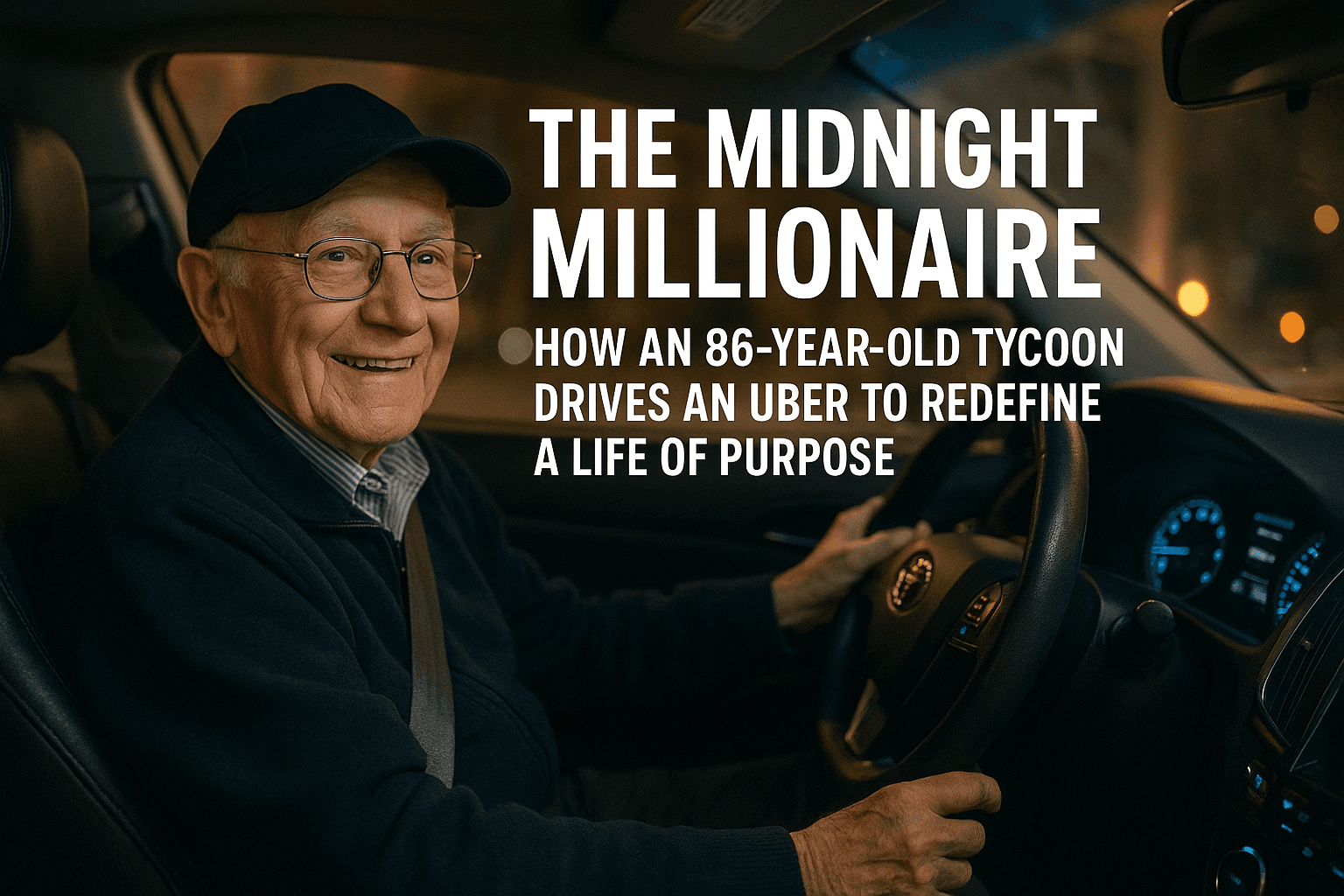 The Midnight Millionaire: How an 86-Year-Old Tycoon Drives an Uber to Redefine a Life of Purpose 