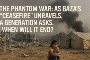 The Phantom War: As Gaza's "Ceasefire" Unravels, A Generation Asks, "When Will It End?" 