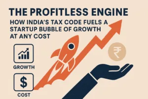The Profitless Engine: How India's Tax Code Fuels a Startup Bubble of Growth at Any Cost 