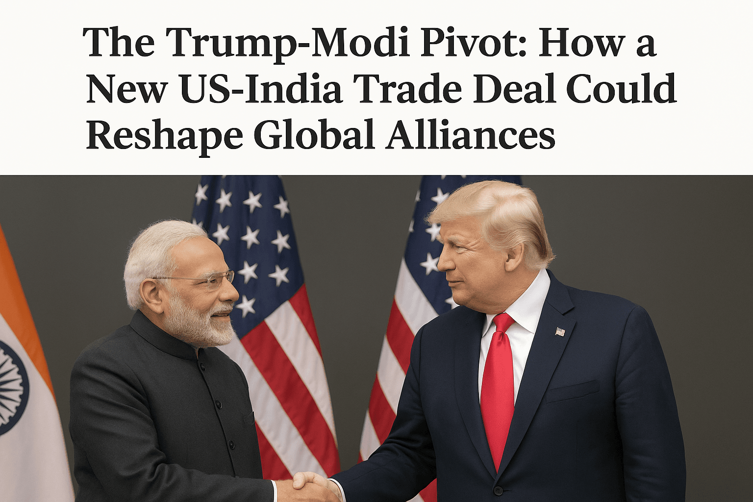 The Trump-Modi Pivot: How a New US-India Trade Deal Could Reshape Global Alliances 