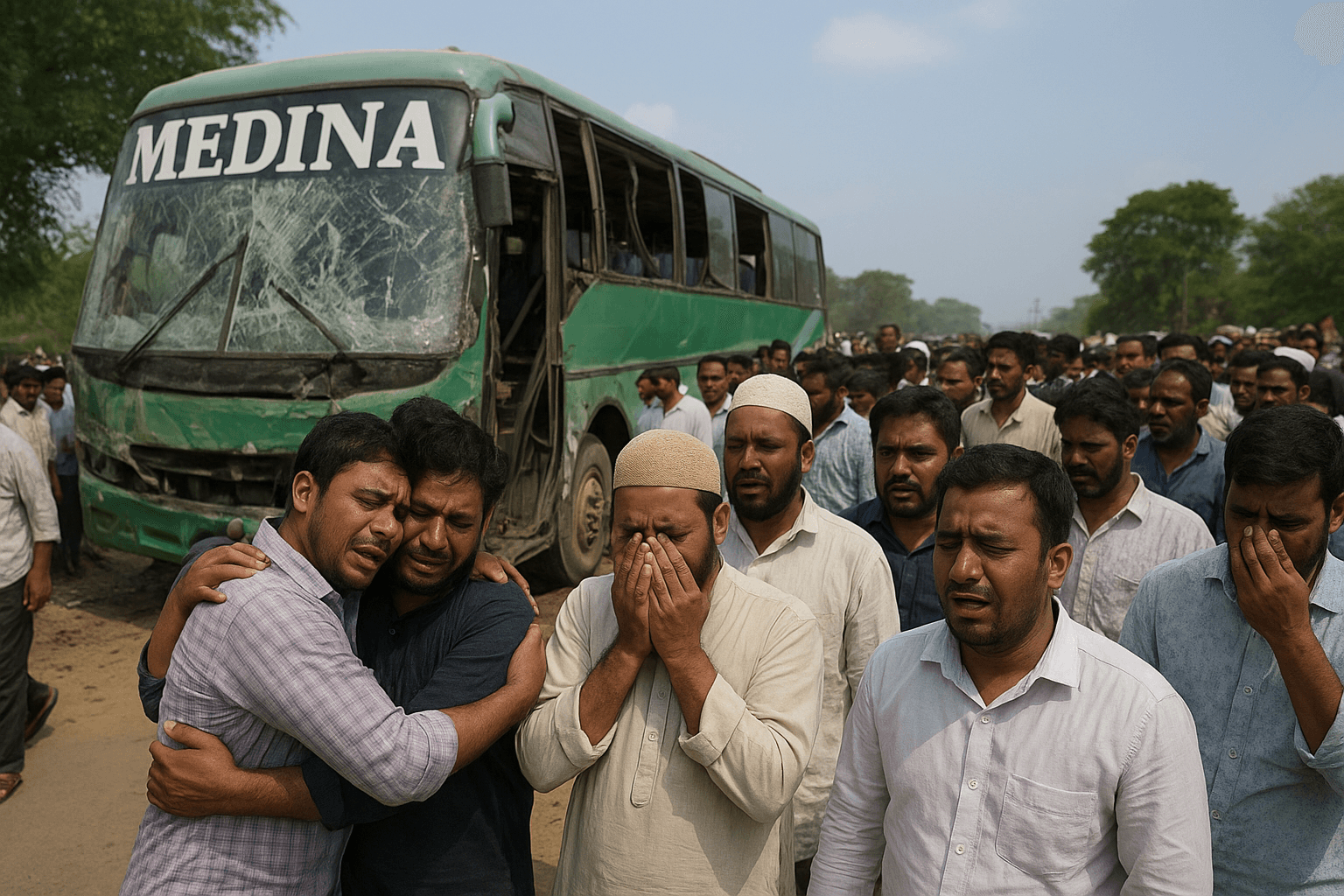 Tragedy on the Road to Medina: A Community in Hyderabad Grieves After Pilgrimage Bus Crash Claims 45 Lives 