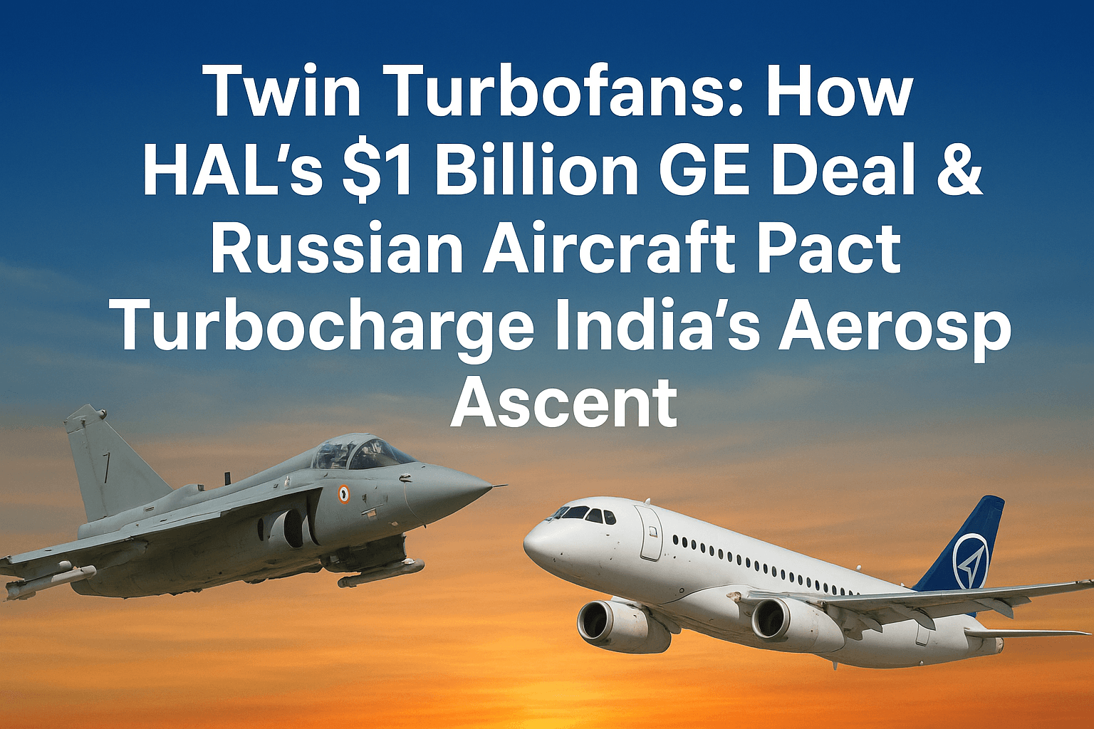 Twin Turbofans: How HAL's $1 Billion GE Deal & Russian Aircraft Pact Turbocharge India's Aerospace Ascent 
